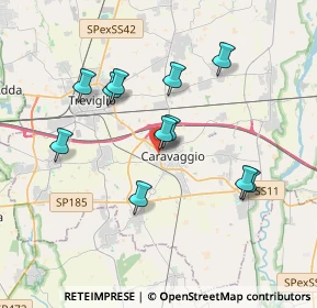 Mappa Via Campi, 24043 Caravaggio BG, Italia (3.36)