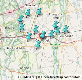 Mappa Via Campi, 24043 Caravaggio BG, Italia (5.72154)