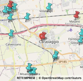 Mappa Via Campi, 24043 Caravaggio BG, Italia (3.215)