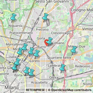 Mappa Via Privata Terenzio Mamiani, 20127 Milano MI, Italia (2.70143)