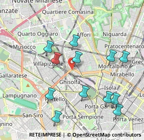 Mappa Cavalcavia Adriano Bacula, 20158 Milano MI, Italia (2.07833)