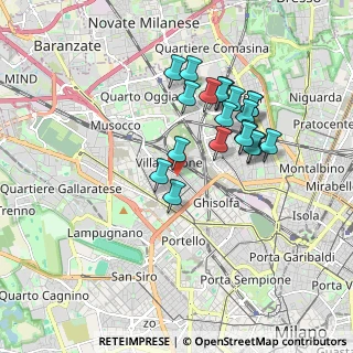 Mappa P.za Pompeo Castelli, 20155 Milano MI, Italia (1.6045)