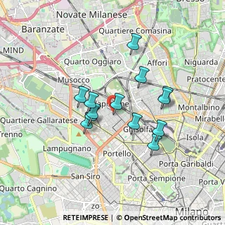 Mappa P.za Pompeo Castelli, 20155 Milano MI, Italia (1.42538)