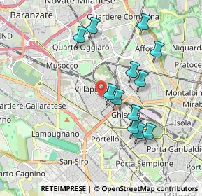 Mappa P.za Pompeo Castelli, 20155 Milano MI, Italia (1.78917)