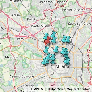 Mappa P.za Pompeo Castelli, 20155 Milano MI, Italia (3.05278)