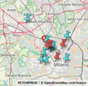 Mappa P.za Pompeo Castelli, 20155 Milano MI, Italia (2.736)