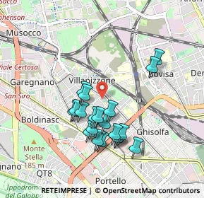 Mappa P.za Pompeo Castelli, 20155 Milano MI, Italia (0.8075)