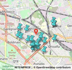 Mappa P.za Pompeo Castelli, 20155 Milano MI, Italia (0.803)