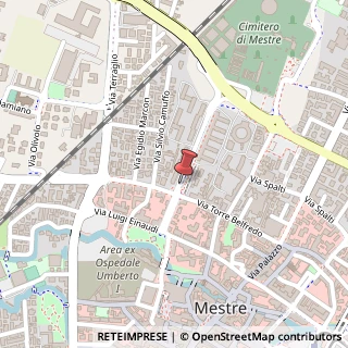 Mappa Via Jacopo Filiasi (Mestre),  119, 30175 Venezia, Venezia (Veneto)