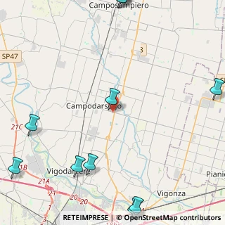 Mappa Via Caltana, 35011 Campodarsego PD, Italia (6.88364)