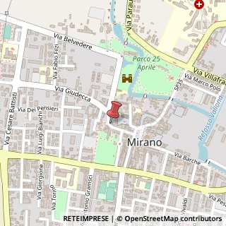 Mappa Via Castellantico, 36, 30035 Mirano, Venezia (Veneto)