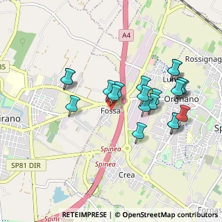 Mappa Via T. Vecellio, 30038 Fossa VE, Italia (0.8775)