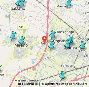 Mappa Via T. Vecellio, 30038 Fossa VE, Italia (2.81)