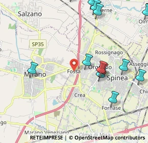 Mappa Via T. Vecellio, 30038 Fossa VE, Italia (2.55846)
