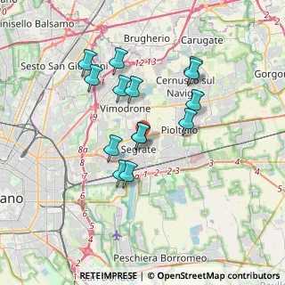 Mappa Via Edmondo de Amicis, 20090 Segrate MI, Italia (3.11071)