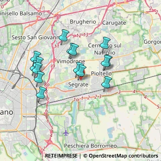 Mappa Via Edmondo de Amicis, 20090 Segrate MI, Italia (3.46267)
