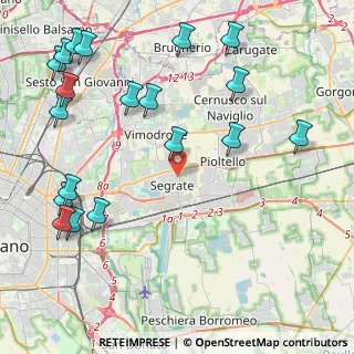 Mappa Via Edmondo de Amicis, 20090 Segrate MI, Italia (5.51947)
