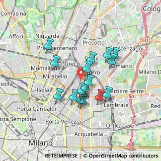 Mappa Via Giulio e Corrado Venini, 20125 Milano MI, Italia (1.36824)