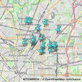 Mappa Via Giulio e Corrado Venini, 20125 Milano MI, Italia (1.41118)