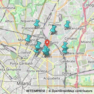 Mappa Via Giulio e Corrado Venini, 20125 Milano MI, Italia (1.37308)