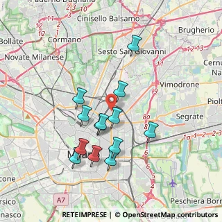 Mappa Via Giulio e Corrado Venini, 20125 Milano MI, Italia (3.30923)