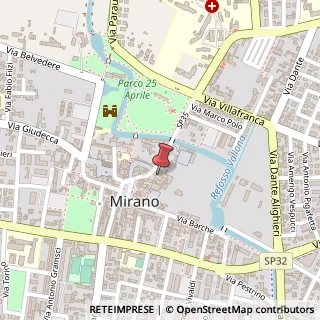 Mappa Via Bastia Fuori, 16, 30035 Mirano, Venezia (Veneto)