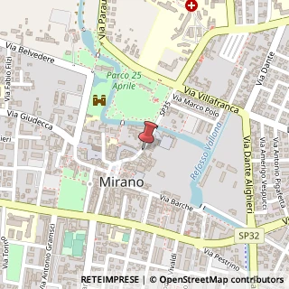 Mappa Via Bastia Fuori, 40, 30035 Mirano, Venezia (Veneto)