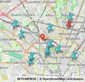 Mappa Via Privata Dolfin, 20155 Milano MI, Italia (2.07583)