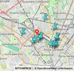 Mappa Via Privata Dolfin, 20155 Milano MI, Italia (1.53857)