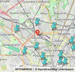 Mappa Via Privata Dolfin, 20155 Milano MI, Italia (2.785)