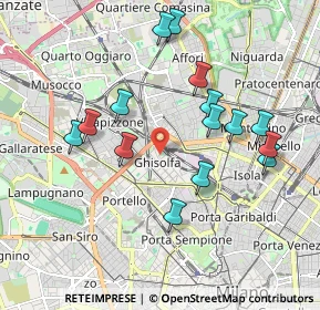 Mappa Via Privata Dolfin, 20155 Milano MI, Italia (1.88267)