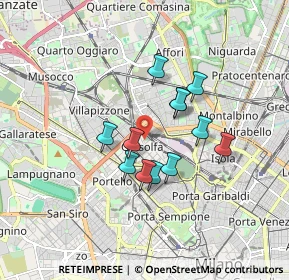Mappa Via Privata Dolfin, 20155 Milano MI, Italia (1.31583)