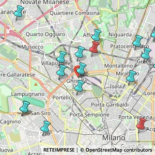 Mappa Via Privata Dolfin, 20155 Milano MI, Italia (2.76824)
