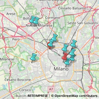Mappa Via Privata Dolfin, 20155 Milano MI, Italia (3.39636)