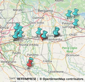 Mappa Via Mazzatica, 24043 Caravaggio BG, Italia (15.63611)