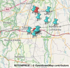 Mappa Via Mazzatica, 24043 Caravaggio BG, Italia (5.06182)