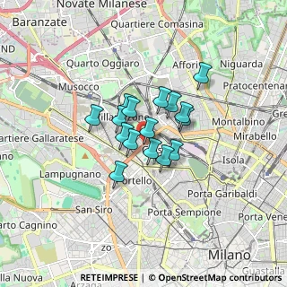 Mappa Viale Monte Ceneri, 20100 Milano MI, Italia (1.02875)