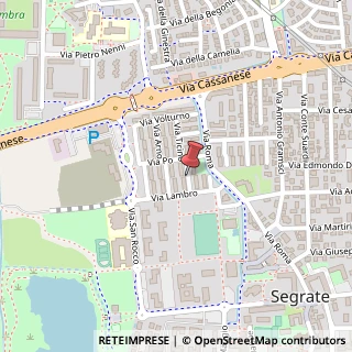 Mappa Via piave 93, 20090 Segrate, Milano (Lombardia)