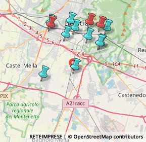 Mappa Viale Sandro Pertini, 25010 San Zeno Naviglio BS, Italia (3.85462)