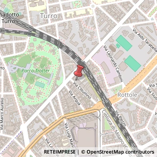 Mappa Via Clitumno, 20, 20131 Milano, Milano (Lombardia)
