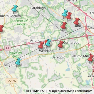 Mappa Via Alcide de Gasperi, 20018 Sedriano MI, Italia (5.34364)