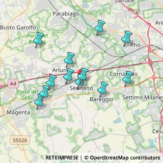 Mappa Via Alcide de Gasperi, 20018 Sedriano MI, Italia (3.5575)