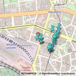 Mappa Via Giuseppe Piazzi, 20159 Milano MI, Italia (0.2055)