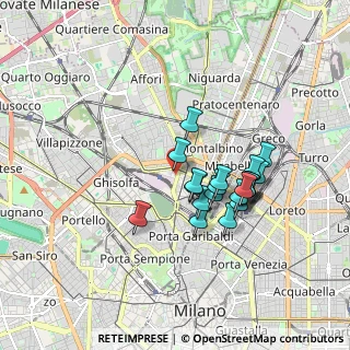 Mappa Via Giuseppe Piazzi, 20159 Milano MI, Italia (1.4585)