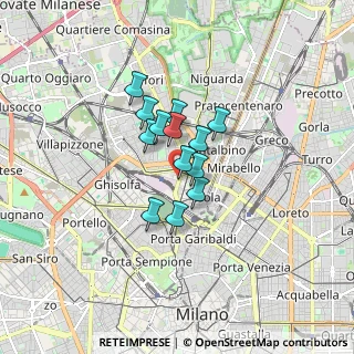 Mappa Via Giuseppe Piazzi, 20159 Milano MI, Italia (1.02231)