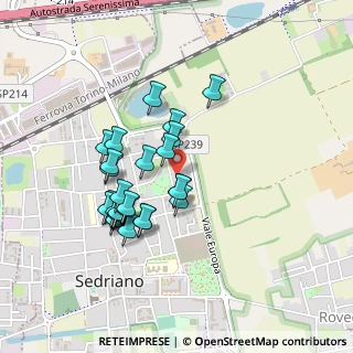 Mappa Via II Giugno, 20018 Sedriano MI, Italia (0.38214)
