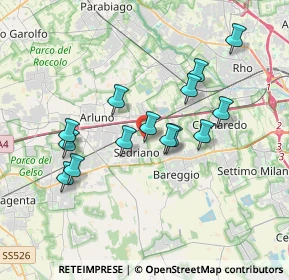 Mappa Via 2 Giugno, 20018 Sedriano MI, Italia (3.25571)