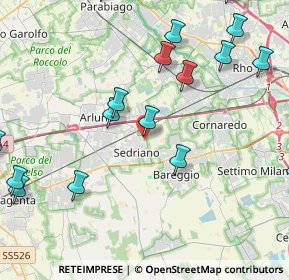 Mappa Via 2 Giugno, 20018 Sedriano MI, Italia (5.9855)