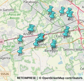 Mappa Via 2 Giugno, 20018 Sedriano MI, Italia (3.51294)