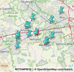 Mappa Via 2 Giugno, 20018 Sedriano MI, Italia (3.33615)
